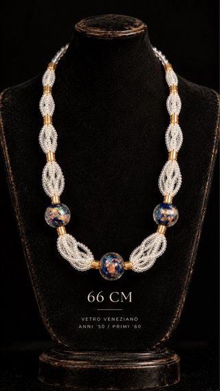 Collana Vetro Veneziano Anni '50 vintage