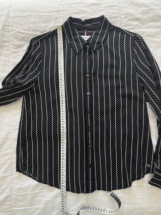 Camisa Tommy Hilfiger Rayas y Puntos Talla 38