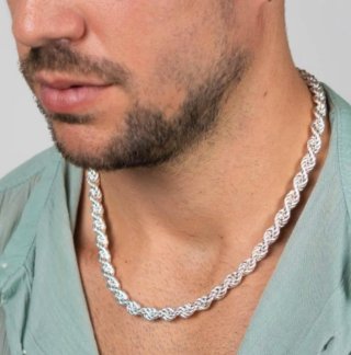 Cordón Salomónico Plata Ley 925