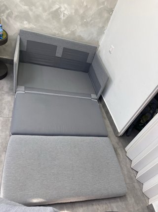 Sofá cama gris Ikea FRIDHULT