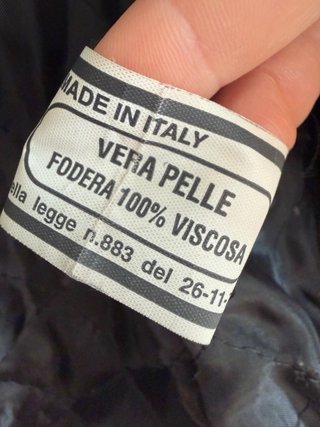 Cappotto lungo in pelle uomo nero vintage giacca