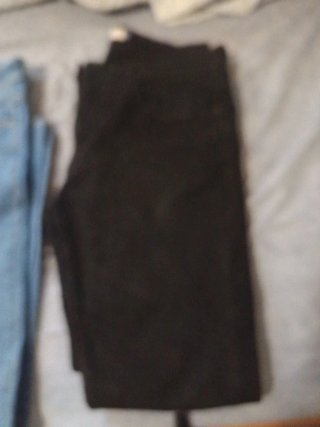 Pantalones vaqueros azules y negros.lote de los cu