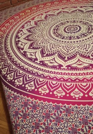 TELA INDIA ARTESANAL MORADOS 12 STOCK