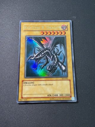 Red Eyes Black Dragon Yu Gi Oh! Holo SDJ-001