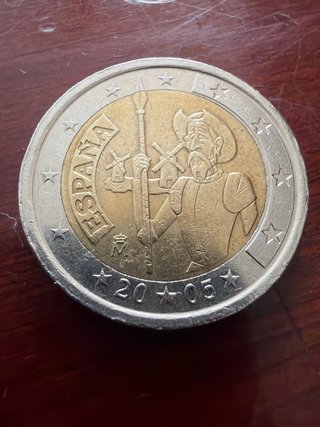 Moneda 2€ España Don Quijote 2005