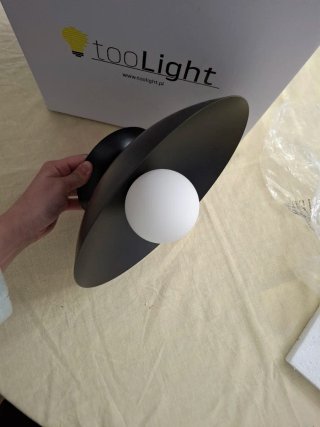 Lámpara de pared TooLight negra
