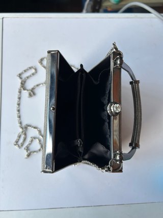 Bolso de fiesta plateado