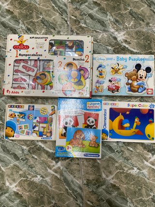 Lote Juegos Infantiles: Caillou, Disney, Pocoyó