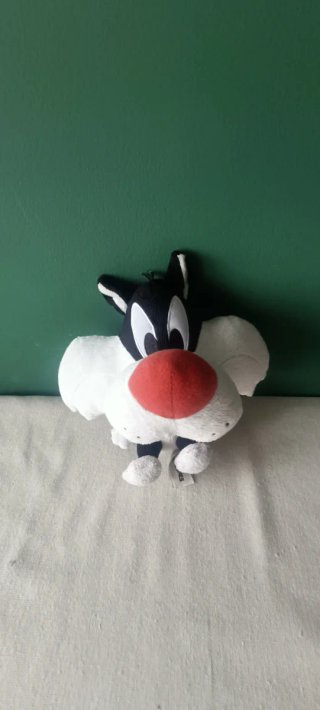 Peluches Bugs Bunny y Gato Silvestre Looney Tunes.