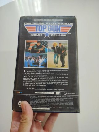 Carátula VHS Top Gun,no incluye película.