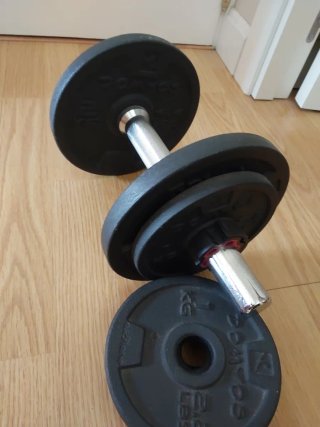 Mancuerna con discos 12kg