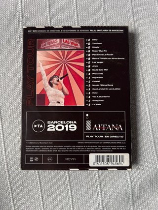 Aitana Play Tour En Directo DVD