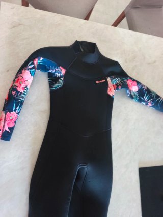 Traje neopreno surf OLAIAN 4/3mm niños 8 a 10 años