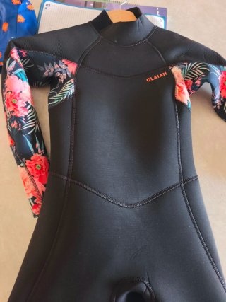 Traje neopreno surf OLAIAN 4/3mm niños 8 a 10 años