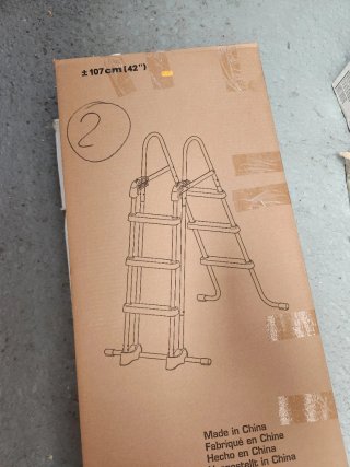 Escalera Intex para Piscinas 91 hasta 107 cm