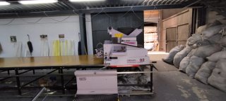 Máquina de extender tejido industrial