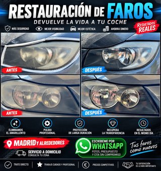 Servicio restauración de faros