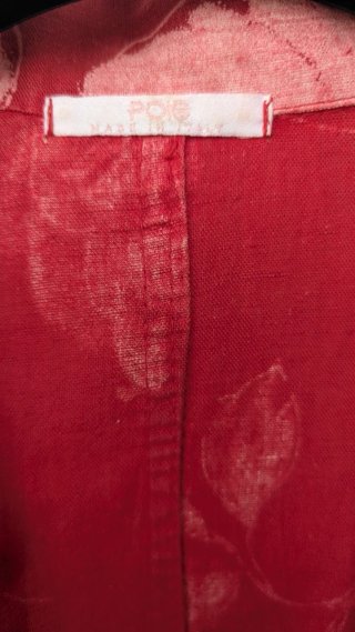 Giacca estiva floreale rossa
