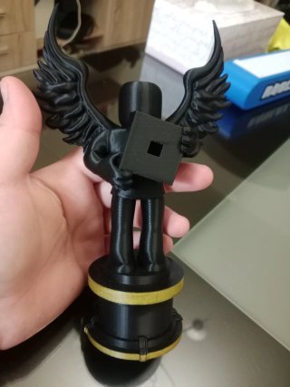 Trofeo Roblox Angel Negro