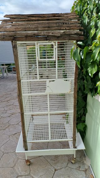 Jaula grande para loros