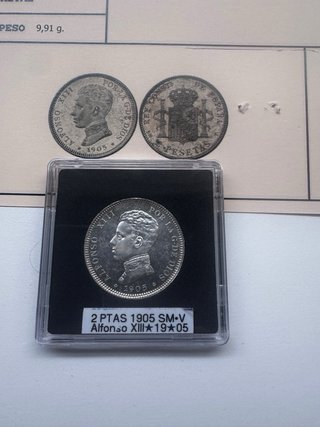 2 Pesetas Alfonso XIII 1905 *19*05