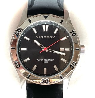 Reloj Viceroy Hombre Negro/Plata Nuevo