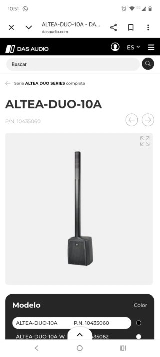 DAS AUDIO ALTEA-DUO-10A Sistema de Sonido
