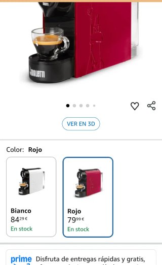 Cafetera Espresso Bialetti Gioia Roja