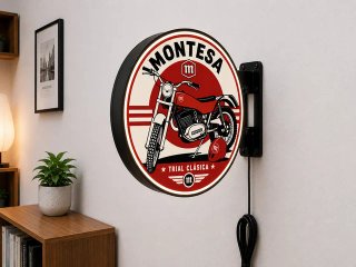 Cartel luminoso Montesa Trial Clásica