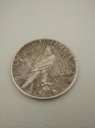 Moneta One Dollar Peace 1924 Argento