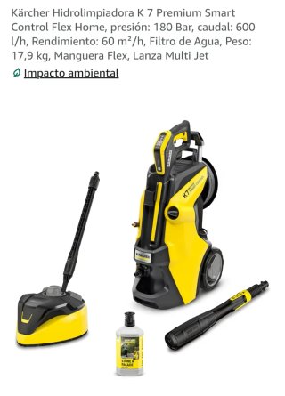 Hidrolimpiadora Kärcher K7 Premium Smart Control