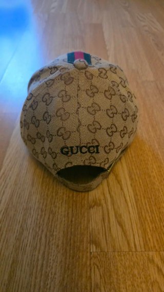 Berretto Gucci Beige e Rosso