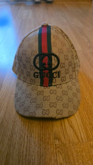 Berretto Gucci Beige e Rosso
