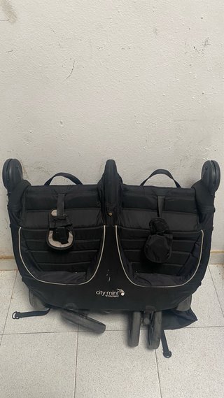 Carro Doble Gemelar Baby Jogger Negro