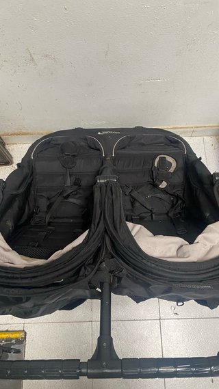 Carro Doble Gemelar Baby Jogger Negro