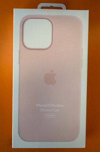 Cover iPhone 13 Pro Max in silicone rosa pastello