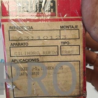 CILINDRO RUEDA PEUGEOT / FIAT NUEVO 63110123