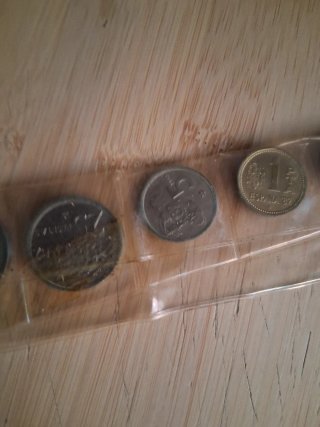 Colección monedas antiguas 100, 50, 25, 1, 50 ps