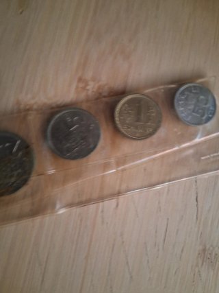 Colección monedas antiguas 100, 50, 25, 1, 50 ps