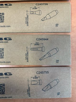 Lote 5 puntas JBC C245914, C245731, C245759...