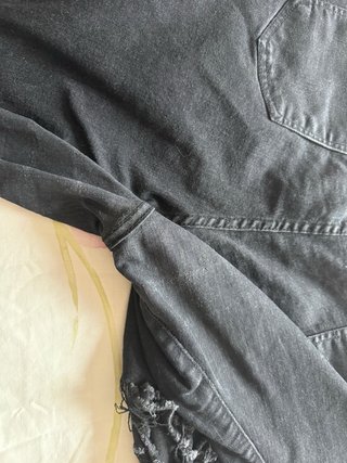 Bermudas vaqueras negras