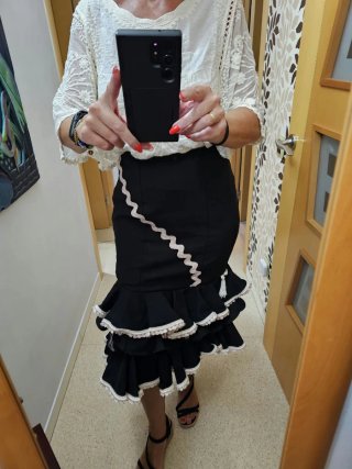 Falda flamenca volantes