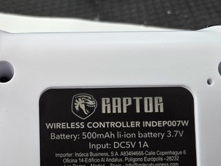 Mando Ps4 Compatible Raptor INDEP007W Blanco