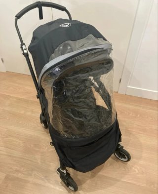 Bugaboo Bee5 Silla de Paseo Negra y capazo.