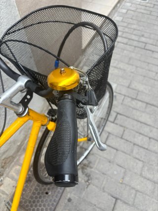 Bicicleta Vintage Amarilla Ciudad