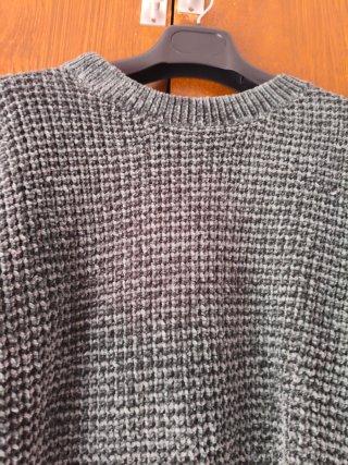 Jersey punto verde/gris Talla L