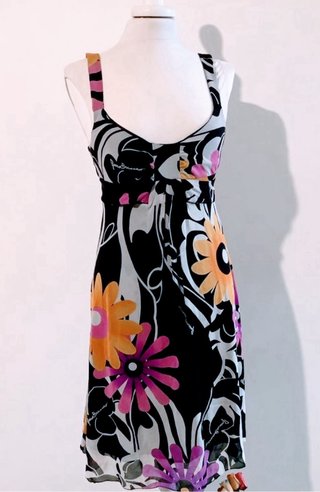 Abito RoccoBarocco floreale vintage Y2K tg 42