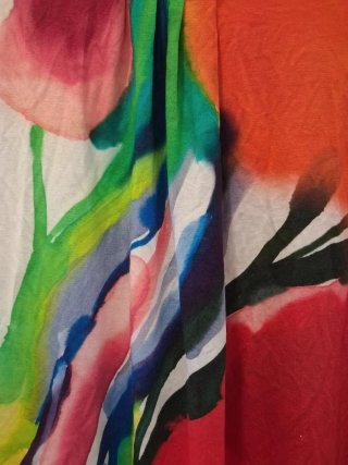 T-shirt arte abstrata aguarela multicolor
