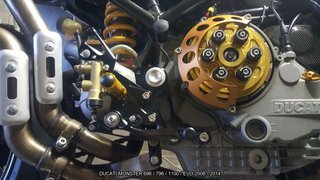 Estriberas retrasadas DUCATI MONSTER 696 796 1100