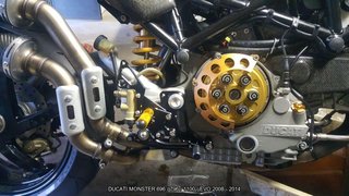 Estriberas retrasadas DUCATI MONSTER 696 796 1100